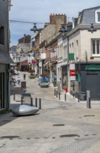 City view of Fecamp, a commune in the Seine-Maritime department in the Normandy Region of France