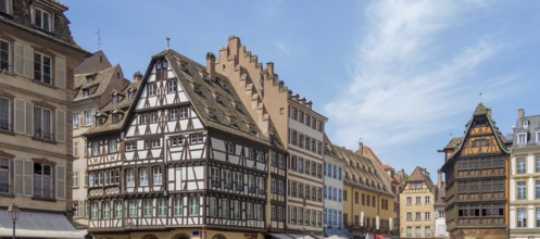 Idyllic impression of Strasbourg, a city at the Alsace region in France