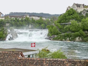 Rhine Falls around Neuhausen am Rheinfall near Schaffhausen in Switzerland