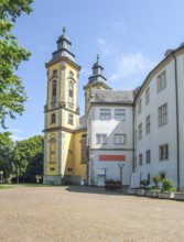 The Deutschordensschloss with Schlosskirche in Bad Mergentheim, a town in Southern Germany