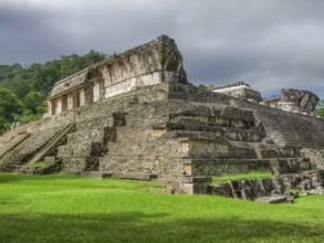 Mayan temple ruins at Palenque in Mexico