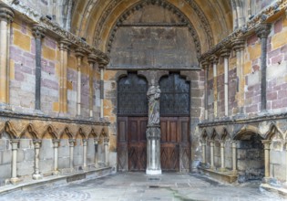 Entrance of the Basilica of Saint Maurice in Epinal, a commune in northeastern France and the