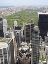 High angle view around Central Park in New York (USA)