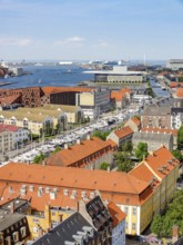 Aerial view of Copenhagen, the capital city of Denmark