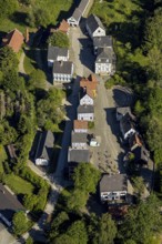 Aerial view, open-air museum Hagen, LWL, Hagen, Ruhr area, North Rhine-Westphalia, Germany, DE,