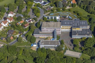 Aerial photo, comprehensive school Eilpe Hagen, Hagen, Ruhr area, North Rhine-Westphalia, Germany,