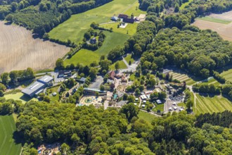 Aerial view, Ketteler Hof leisure park, Haltern am See, Münsterland, Ruhr area, North