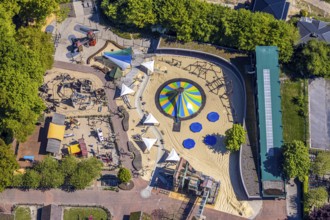 Aerial view, Ketteler Hof leisure park, Haltern am See, Münsterland, Ruhr area, North