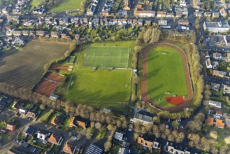 HALTERN AM SEE 16.12.2020 Ensemble of sports grounds on Josef-Starkmann-Strasse in Haltern am See