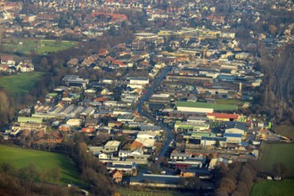 HALTERN AM SEE 16.12.2020 Industrial estate and company settlement along Annabergstrasse in Haltern