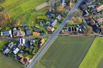 LIPPRAMSDORF 16.12.2020 Aerial view of Residential area of a multi-family house settlement