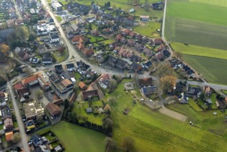 LIPPRAMSDORF 16.12.2020 Aerial view of Residential area of a multi-family house settlement