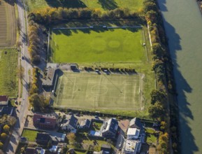 Aerial view, sports ground SV Bossendorf 1955 e.V., Bossendorf, Haltern am See, Ruhr area, North