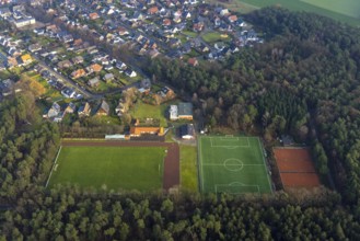 FLAESHEIM 16.12.2020 Ensemble of sports grounds of SuS Concordia Flaesheim 1969 e.V. on the Dr