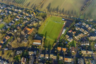 HULLERN 16.12.2020 School building and sports field of the Heideschule Hullern / Flaesheim on
