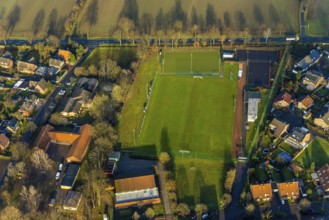 HULLERN 16.12.2020 School building and sports field of the Heideschule Hullern / Flaesheim on