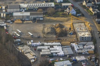HALTERN AM SEE 16.12.2020 Aerial view of the former Klostermann company site and construction site