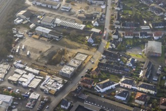 HALTERN AM SEE 16.12.2020 Aerial view of the former Klostermann company site and construction site