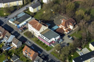 Aerial photo, community primary school Ludgerischule, Hamm, Ruhr area, North Rhine-Westphalia,