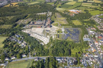 Aerial view, Heinrich-Robert colliery, creative centre, former Verbundbergwerk Ost, coal mining,