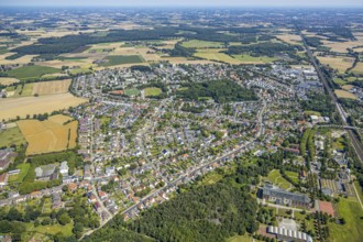 Aerial view, overview Hamm-Heesen, Hamm, Ruhr area, North Rhine-Westphalia, Germany, DE, Europe,