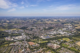 Aerial view, overview Bockum-Hövel, Hamm, Ruhr area, North Rhine-Westphalia, Germany, DE, Europe,