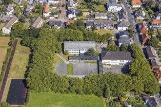 Aerial photo, secondary school Martin-Luther-Schule, environment Bockelweg, Hamm, Ruhr area, North