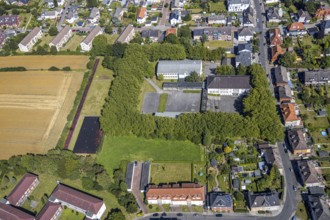 Aerial photo, secondary school Martin-Luther-Schule, environment Bockelweg, Hamm, Ruhr area, North