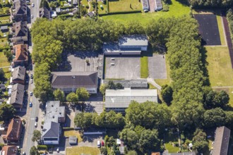 Aerial photo, secondary school Martin-Luther-Schule, environment Bockelweg, Hamm, Ruhr area, North