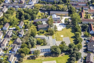 Aerial photo, special school Erich-Kästner-Schule, Heessen, Hamm, Ruhr area, North