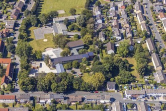 Aerial photo, special school Erich-Kästner-Schule, primary school Gutenbergschule, Heessen, Hamm,