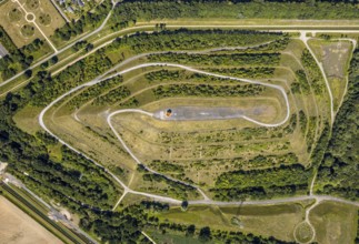 Aerial photograph, Kissinger Höhe spoil tip, Humbert spoil tip, former Heinrich-Robert East