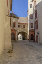 Detail of the Marienberg Fortress near Wuerzburg in Franconia, a bavarian area in Germany