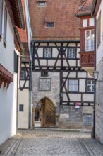 Idyllic scenery in Bamberg, a town in Upper Franconia, Germany