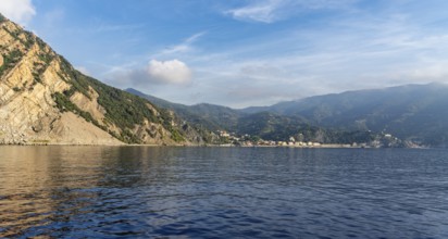 Scenery around a coastal area named Cinque Terre in Liguria, located in the northwest of Italy at