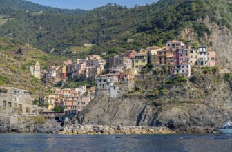 Scenery around Manarola, a small town at a coastal area named Cinque Terre in Liguria, located in