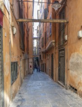 Alleyway in Genoa, the capital of the italian region of Liguria