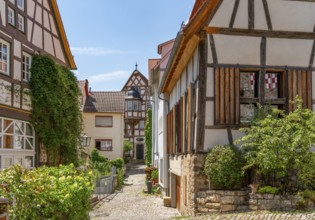 Sunny impression of Bad Wimpfen, a historic spa town in the district of Heilbronn in Southern