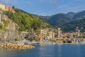 Scenery around Monterosso al Mare, a small town at a coastal area named Cinque Terre in Liguria,