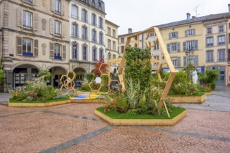 City view of Epinal, the capital city of the Vosges departmend in France