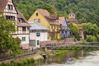 City view of Wertheim am Main in Southern Germany at summer time
