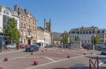 City view of Fecamp, a commune in the Seine-Maritime department in the Normandy Region of France