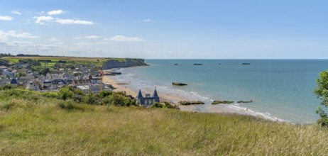 Scenery at Gold beach near Arromanches-les-Bains which was one of the five areas of the Allied