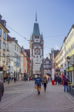 Impression of Freiburg im Breisgau, a city in southern Germany at winter time