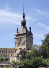 Historic building in Sighisoara, a city in Transylvania located in Romania