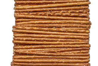 Closeup of some salt sticks in light back