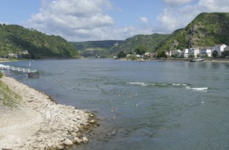 St. Goarshausen at the Middle Rhine area in Germany