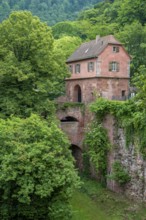 Architectural impression around the Heidelberg castle in southern Germany