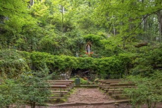 Grotto named Mariengrotte or Lourdesgrotte near Sankt Martin, a municipality in Suedliche