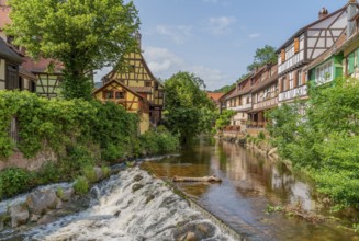 Impression of Kaysersberg, a historical town and former commune in Alsace in northeastern France